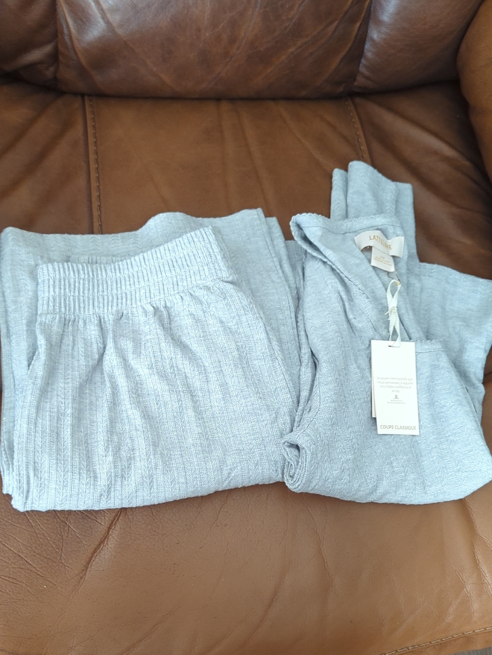 Latte Love Long Sleeve Top and Wide Leg Pant - Picture 9 of 10